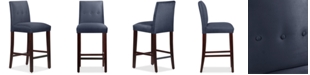 Skyline Mirrell Tapered 43" Bar Stool with Buttons